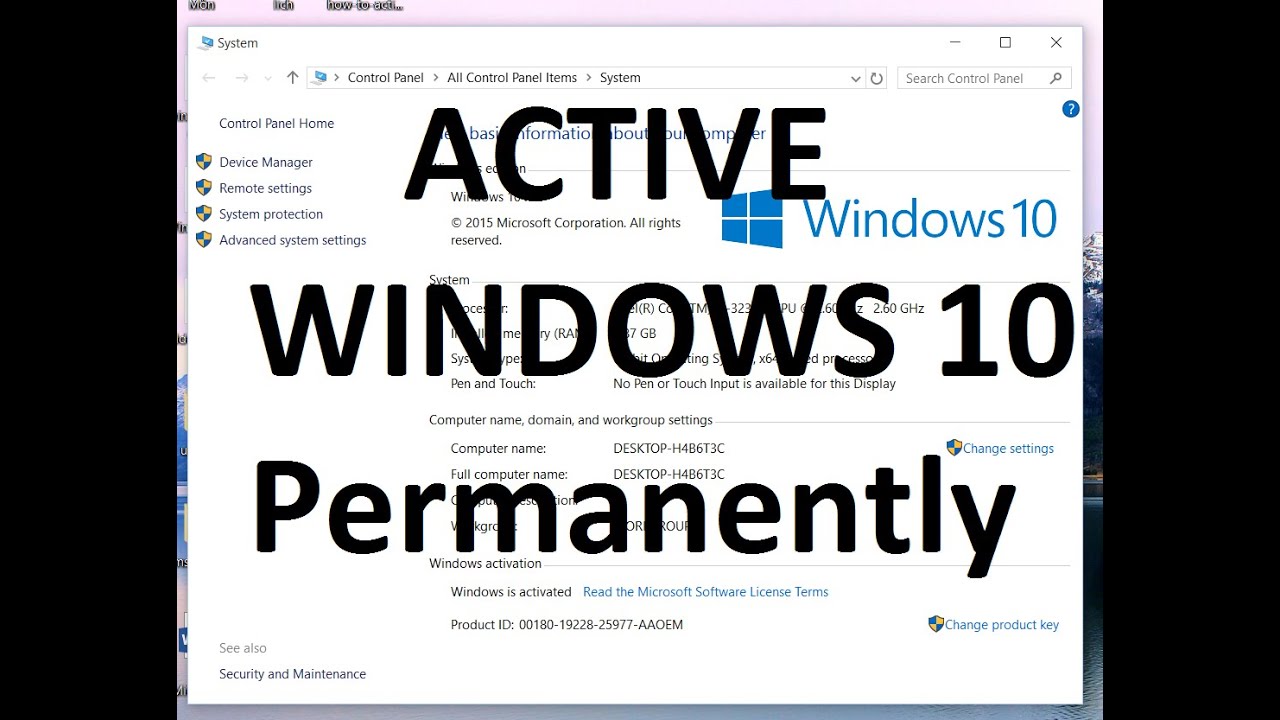 Windows Active With Serial Key
